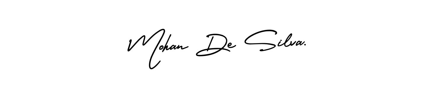 Create a beautiful signature design for name Mohan De Silva.. With this signature (AmerikaSignatureDemo-Regular) fonts, you can make a handwritten signature for free. Mohan De Silva. signature style 3 images and pictures png