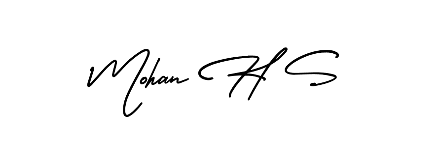 Also we have Mohan H S name is the best signature style. Create professional handwritten signature collection using AmerikaSignatureDemo-Regular autograph style. Mohan H S signature style 3 images and pictures png