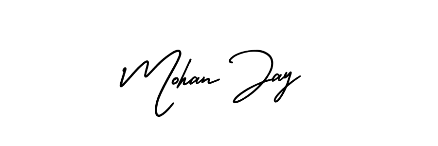 Use a signature maker to create a handwritten signature online. With this signature software, you can design (AmerikaSignatureDemo-Regular) your own signature for name Mohan Jay. Mohan Jay signature style 3 images and pictures png
