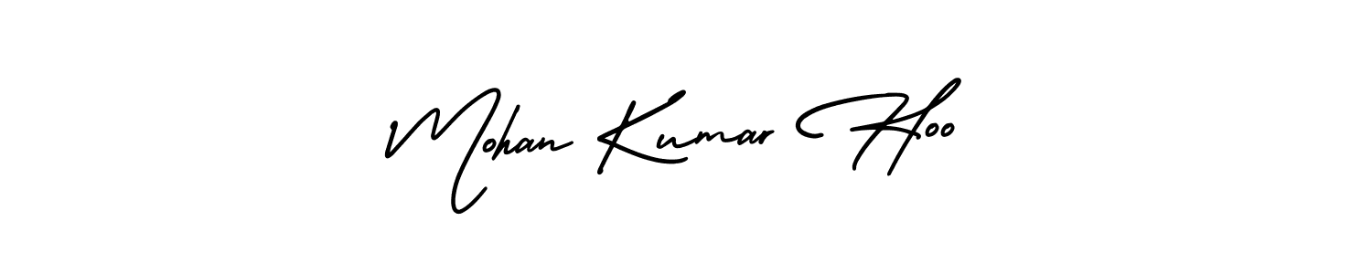 How to make Mohan Kumar Hoo signature? AmerikaSignatureDemo-Regular is a professional autograph style. Create handwritten signature for Mohan Kumar Hoo name. Mohan Kumar Hoo signature style 3 images and pictures png