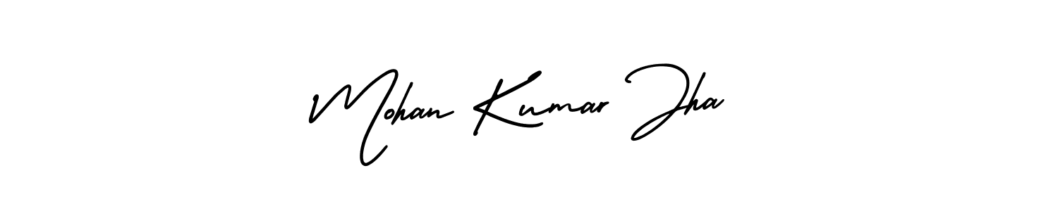 Also You can easily find your signature by using the search form. We will create Mohan Kumar Jha name handwritten signature images for you free of cost using AmerikaSignatureDemo-Regular sign style. Mohan Kumar Jha signature style 3 images and pictures png