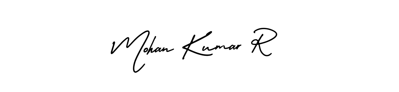 Mohan Kumar R stylish signature style. Best Handwritten Sign (AmerikaSignatureDemo-Regular) for my name. Handwritten Signature Collection Ideas for my name Mohan Kumar R. Mohan Kumar R signature style 3 images and pictures png