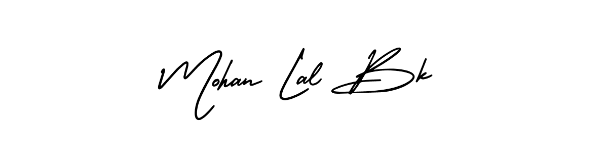 Use a signature maker to create a handwritten signature online. With this signature software, you can design (AmerikaSignatureDemo-Regular) your own signature for name Mohan Lal Bk. Mohan Lal Bk signature style 3 images and pictures png