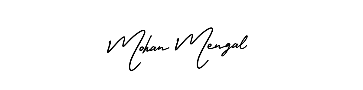 Similarly AmerikaSignatureDemo-Regular is the best handwritten signature design. Signature creator online .You can use it as an online autograph creator for name Mohan Mengal. Mohan Mengal signature style 3 images and pictures png