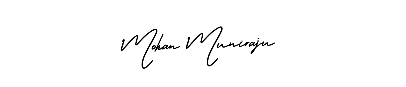 Make a beautiful signature design for name Mohan Muniraju. Use this online signature maker to create a handwritten signature for free. Mohan Muniraju signature style 3 images and pictures png