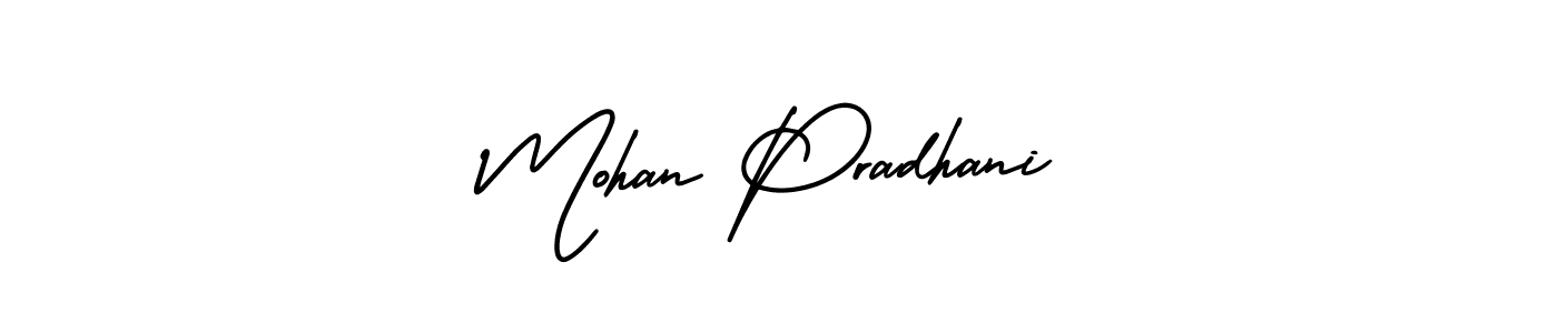 Mohan Pradhani stylish signature style. Best Handwritten Sign (AmerikaSignatureDemo-Regular) for my name. Handwritten Signature Collection Ideas for my name Mohan Pradhani. Mohan Pradhani signature style 3 images and pictures png