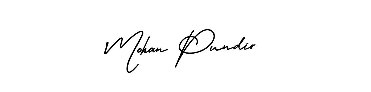 Design your own signature with our free online signature maker. With this signature software, you can create a handwritten (AmerikaSignatureDemo-Regular) signature for name Mohan Pundir. Mohan Pundir signature style 3 images and pictures png