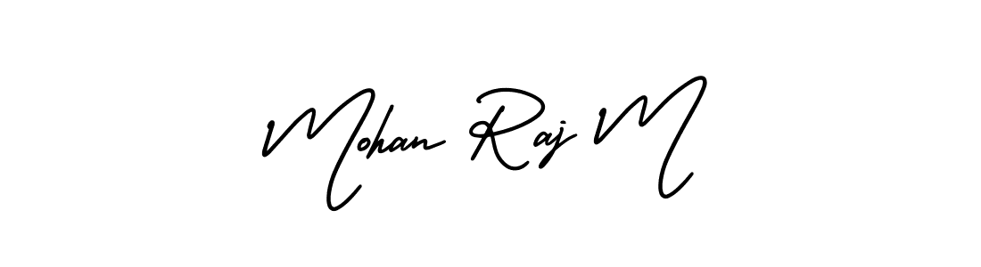 Make a beautiful signature design for name Mohan Raj M. With this signature (AmerikaSignatureDemo-Regular) style, you can create a handwritten signature for free. Mohan Raj M signature style 3 images and pictures png