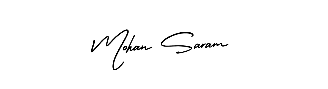 Make a short Mohan Saram signature style. Manage your documents anywhere anytime using AmerikaSignatureDemo-Regular. Create and add eSignatures, submit forms, share and send files easily. Mohan Saram signature style 3 images and pictures png