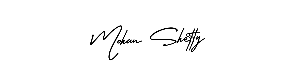 The best way (AmerikaSignatureDemo-Regular) to make a short signature is to pick only two or three words in your name. The name Mohan Shetty include a total of six letters. For converting this name. Mohan Shetty signature style 3 images and pictures png