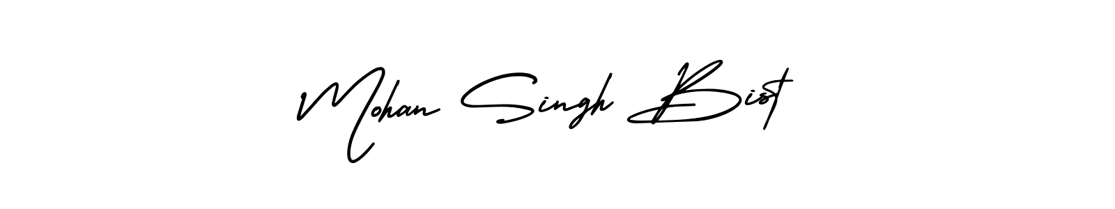 Create a beautiful signature design for name Mohan Singh Bist. With this signature (AmerikaSignatureDemo-Regular) fonts, you can make a handwritten signature for free. Mohan Singh Bist signature style 3 images and pictures png