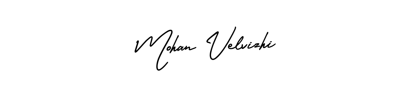 Mohan Velvizhi stylish signature style. Best Handwritten Sign (AmerikaSignatureDemo-Regular) for my name. Handwritten Signature Collection Ideas for my name Mohan Velvizhi. Mohan Velvizhi signature style 3 images and pictures png