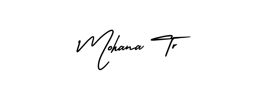 if you are searching for the best signature style for your name Mohana Tr. so please give up your signature search. here we have designed multiple signature styles  using AmerikaSignatureDemo-Regular. Mohana Tr signature style 3 images and pictures png