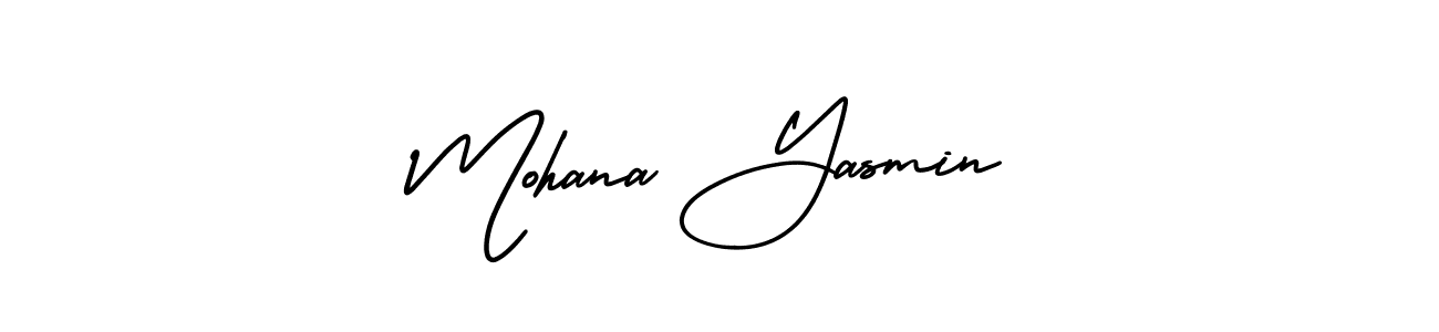 How to make Mohana Yasmin name signature. Use AmerikaSignatureDemo-Regular style for creating short signs online. This is the latest handwritten sign. Mohana Yasmin signature style 3 images and pictures png