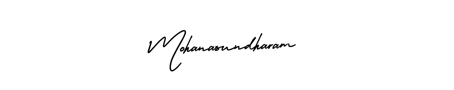 Mohanasundharam stylish signature style. Best Handwritten Sign (AmerikaSignatureDemo-Regular) for my name. Handwritten Signature Collection Ideas for my name Mohanasundharam. Mohanasundharam signature style 3 images and pictures png