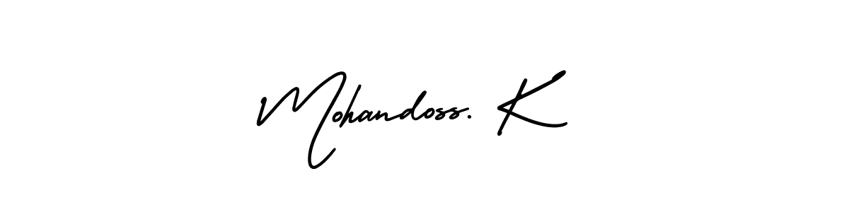 Design your own signature with our free online signature maker. With this signature software, you can create a handwritten (AmerikaSignatureDemo-Regular) signature for name Mohandoss. K. Mohandoss. K signature style 3 images and pictures png