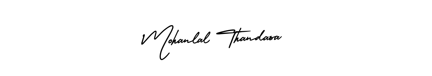 Mohanlal Thandasa stylish signature style. Best Handwritten Sign (AmerikaSignatureDemo-Regular) for my name. Handwritten Signature Collection Ideas for my name Mohanlal Thandasa. Mohanlal Thandasa signature style 3 images and pictures png