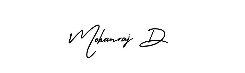 It looks lik you need a new signature style for name Mohanraj D. Design unique handwritten (AmerikaSignatureDemo-Regular) signature with our free signature maker in just a few clicks. Mohanraj D signature style 3 images and pictures png