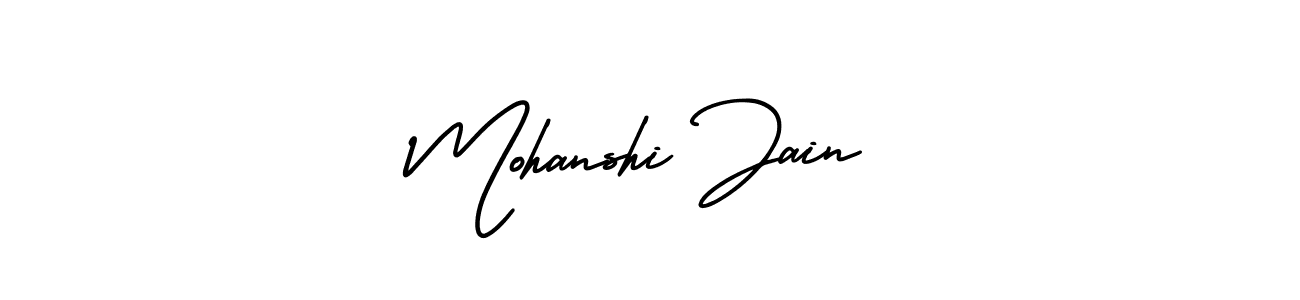 Make a beautiful signature design for name Mohanshi Jain. Use this online signature maker to create a handwritten signature for free. Mohanshi Jain signature style 3 images and pictures png