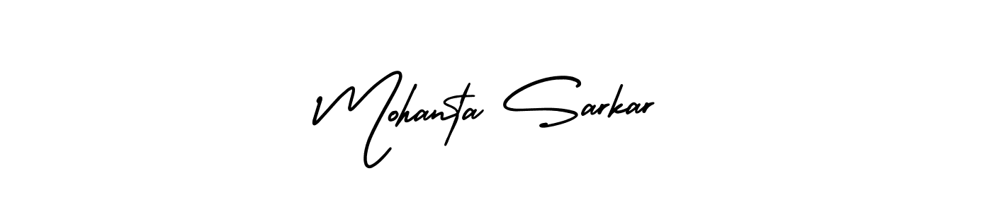 This is the best signature style for the Mohanta Sarkar name. Also you like these signature font (AmerikaSignatureDemo-Regular). Mix name signature. Mohanta Sarkar signature style 3 images and pictures png