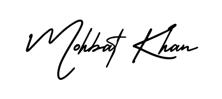 Give your name Mohbat Khan an exquisite flair with the AmerikaSignatureDemo-Regular script font. Ideal for contracts, resumes, and formal letterheads. Mohbat Khan signature style 3 images and pictures png