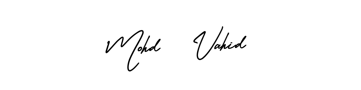 Create a beautiful signature design for name Mohd   Vahid. With this signature (AmerikaSignatureDemo-Regular) fonts, you can make a handwritten signature for free. Mohd   Vahid signature style 3 images and pictures png