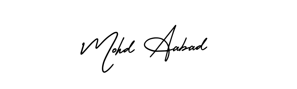 Make a short Mohd Aabad signature style. Manage your documents anywhere anytime using AmerikaSignatureDemo-Regular. Create and add eSignatures, submit forms, share and send files easily. Mohd Aabad signature style 3 images and pictures png