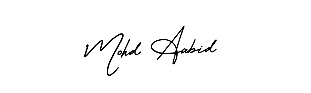 Also we have Mohd Aabid name is the best signature style. Create professional handwritten signature collection using AmerikaSignatureDemo-Regular autograph style. Mohd Aabid signature style 3 images and pictures png