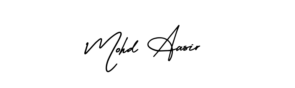 Make a beautiful signature design for name Mohd Aasir. With this signature (AmerikaSignatureDemo-Regular) style, you can create a handwritten signature for free. Mohd Aasir signature style 3 images and pictures png