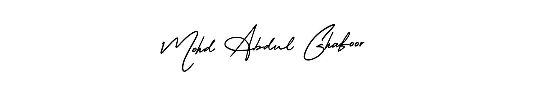 How to make Mohd Abdul Ghafoor name signature. Use AmerikaSignatureDemo-Regular style for creating short signs online. This is the latest handwritten sign. Mohd Abdul Ghafoor signature style 3 images and pictures png