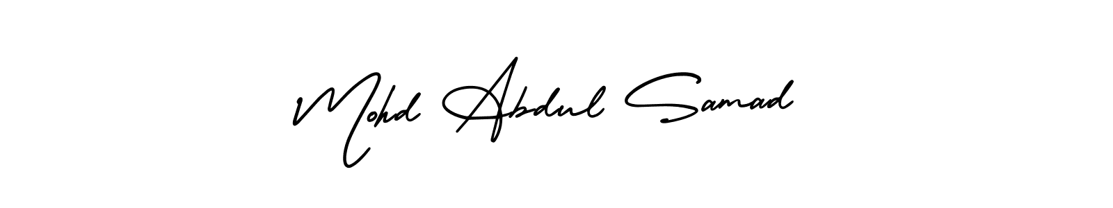 Design your own signature with our free online signature maker. With this signature software, you can create a handwritten (AmerikaSignatureDemo-Regular) signature for name Mohd Abdul Samad. Mohd Abdul Samad signature style 3 images and pictures png