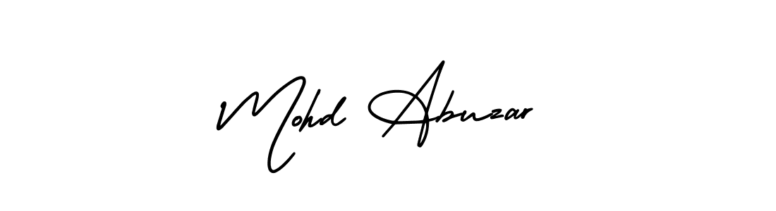 Mohd Abuzar stylish signature style. Best Handwritten Sign (AmerikaSignatureDemo-Regular) for my name. Handwritten Signature Collection Ideas for my name Mohd Abuzar. Mohd Abuzar signature style 3 images and pictures png