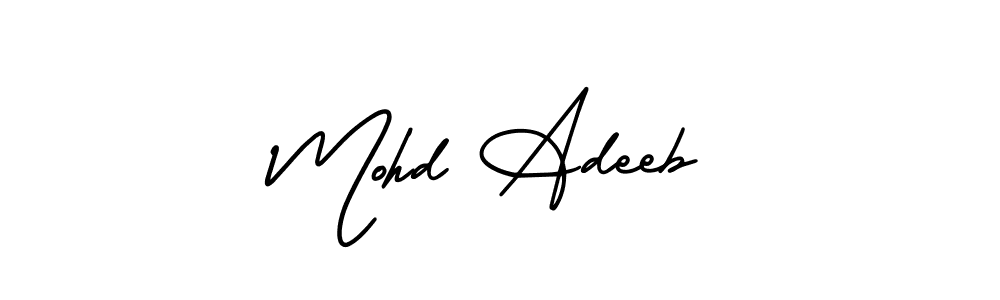 How to make Mohd Adeeb signature? AmerikaSignatureDemo-Regular is a professional autograph style. Create handwritten signature for Mohd Adeeb name. Mohd Adeeb signature style 3 images and pictures png