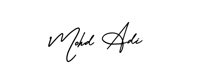 How to Draw Mohd Adi signature style? AmerikaSignatureDemo-Regular is a latest design signature styles for name Mohd Adi. Mohd Adi signature style 3 images and pictures png