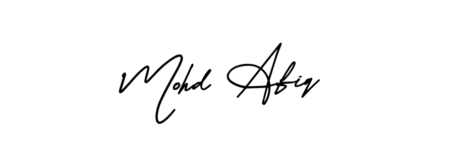 Design your own signature with our free online signature maker. With this signature software, you can create a handwritten (AmerikaSignatureDemo-Regular) signature for name Mohd Afiq. Mohd Afiq signature style 3 images and pictures png
