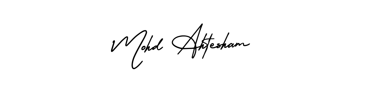 Make a beautiful signature design for name Mohd Ahtesham. With this signature (AmerikaSignatureDemo-Regular) style, you can create a handwritten signature for free. Mohd Ahtesham signature style 3 images and pictures png