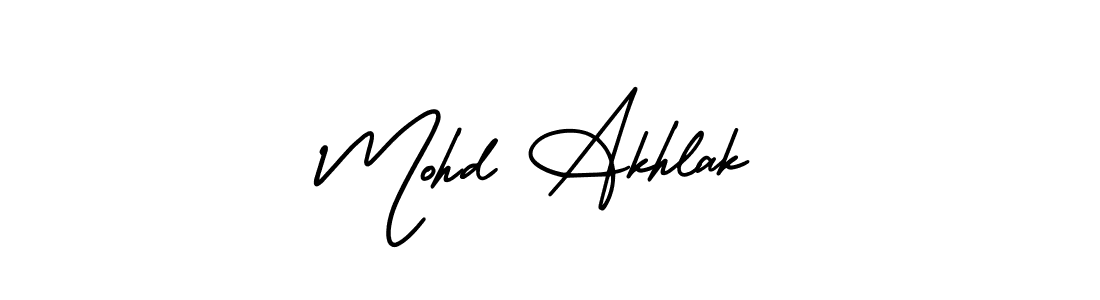 if you are searching for the best signature style for your name Mohd Akhlak. so please give up your signature search. here we have designed multiple signature styles  using AmerikaSignatureDemo-Regular. Mohd Akhlak signature style 3 images and pictures png