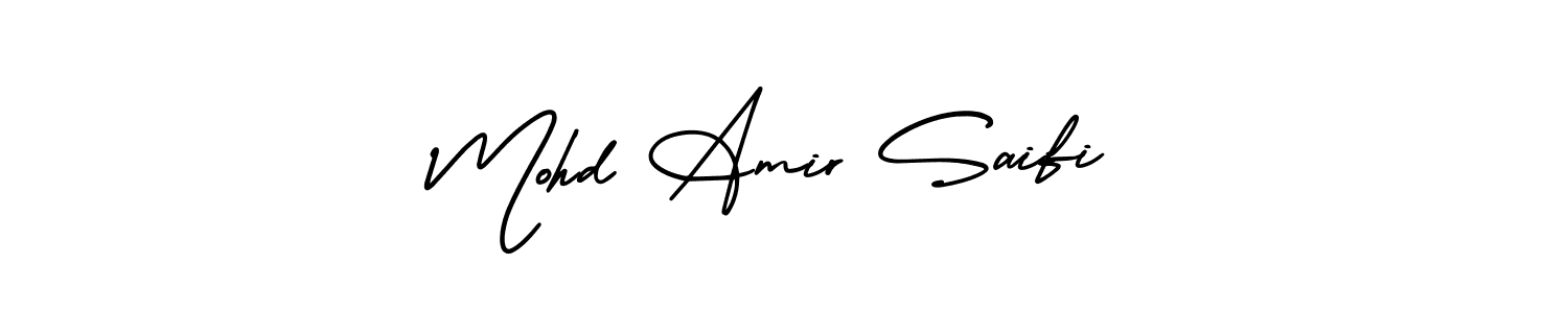 Create a beautiful signature design for name Mohd Amir Saifi. With this signature (AmerikaSignatureDemo-Regular) fonts, you can make a handwritten signature for free. Mohd Amir Saifi signature style 3 images and pictures png