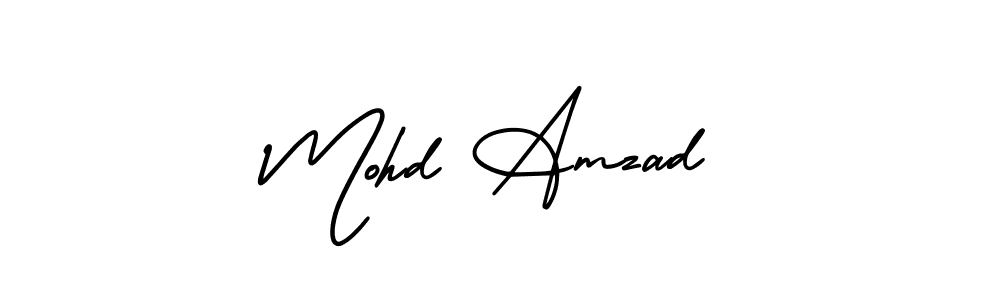 AmerikaSignatureDemo-Regular is a professional signature style that is perfect for those who want to add a touch of class to their signature. It is also a great choice for those who want to make their signature more unique. Get Mohd Amzad name to fancy signature for free. Mohd Amzad signature style 3 images and pictures png