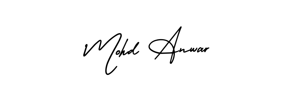 if you are searching for the best signature style for your name Mohd Anwar. so please give up your signature search. here we have designed multiple signature styles  using AmerikaSignatureDemo-Regular. Mohd Anwar signature style 3 images and pictures png