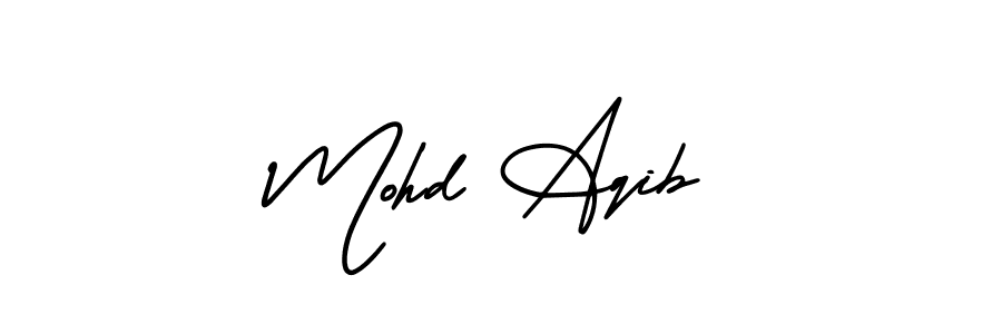 Similarly AmerikaSignatureDemo-Regular is the best handwritten signature design. Signature creator online .You can use it as an online autograph creator for name Mohd Aqib. Mohd Aqib signature style 3 images and pictures png