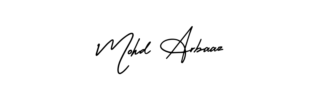 Mohd Arbaaz stylish signature style. Best Handwritten Sign (AmerikaSignatureDemo-Regular) for my name. Handwritten Signature Collection Ideas for my name Mohd Arbaaz. Mohd Arbaaz signature style 3 images and pictures png