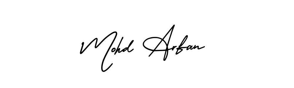 How to make Mohd Arfan signature? AmerikaSignatureDemo-Regular is a professional autograph style. Create handwritten signature for Mohd Arfan name. Mohd Arfan signature style 3 images and pictures png