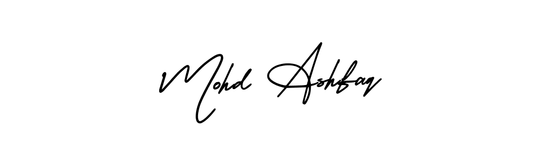 This is the best signature style for the Mohd Ashfaq name. Also you like these signature font (AmerikaSignatureDemo-Regular). Mix name signature. Mohd Ashfaq signature style 3 images and pictures png