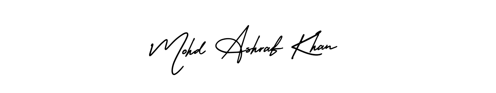 Similarly AmerikaSignatureDemo-Regular is the best handwritten signature design. Signature creator online .You can use it as an online autograph creator for name Mohd Ashraf Khan. Mohd Ashraf Khan signature style 3 images and pictures png