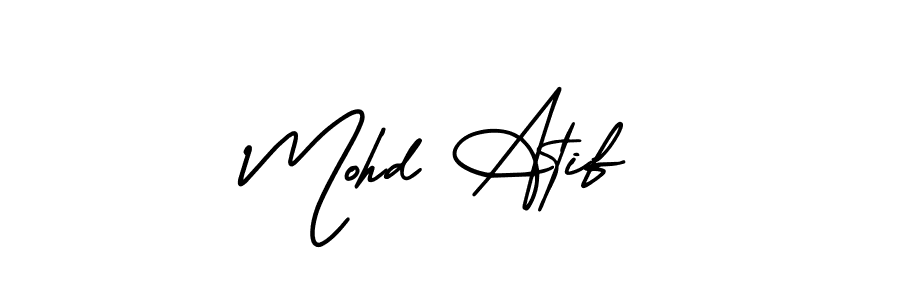 Similarly AmerikaSignatureDemo-Regular is the best handwritten signature design. Signature creator online .You can use it as an online autograph creator for name Mohd Atif. Mohd Atif signature style 3 images and pictures png