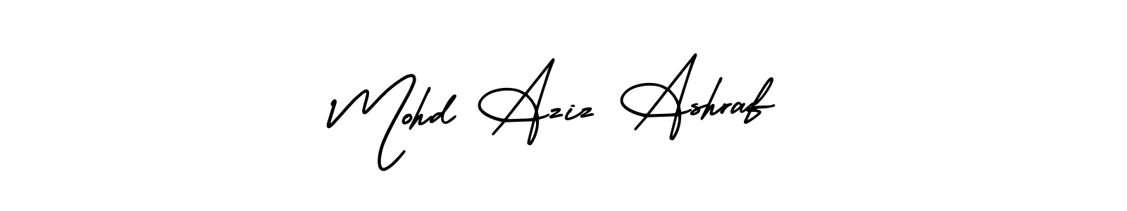 Make a beautiful signature design for name Mohd Aziz Ashraf. Use this online signature maker to create a handwritten signature for free. Mohd Aziz Ashraf signature style 3 images and pictures png