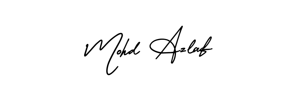 Make a beautiful signature design for name Mohd Azlaf. With this signature (AmerikaSignatureDemo-Regular) style, you can create a handwritten signature for free. Mohd Azlaf signature style 3 images and pictures png
