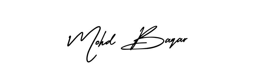How to make Mohd Baqar signature? AmerikaSignatureDemo-Regular is a professional autograph style. Create handwritten signature for Mohd Baqar name. Mohd Baqar signature style 3 images and pictures png