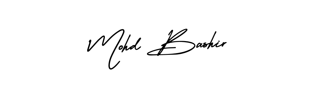 Design your own signature with our free online signature maker. With this signature software, you can create a handwritten (AmerikaSignatureDemo-Regular) signature for name Mohd Bashir. Mohd Bashir signature style 3 images and pictures png